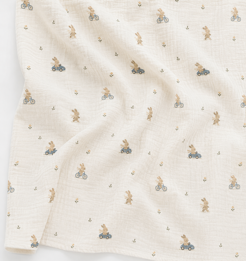 Pack de 3 Muselinas · Bunny Rides
